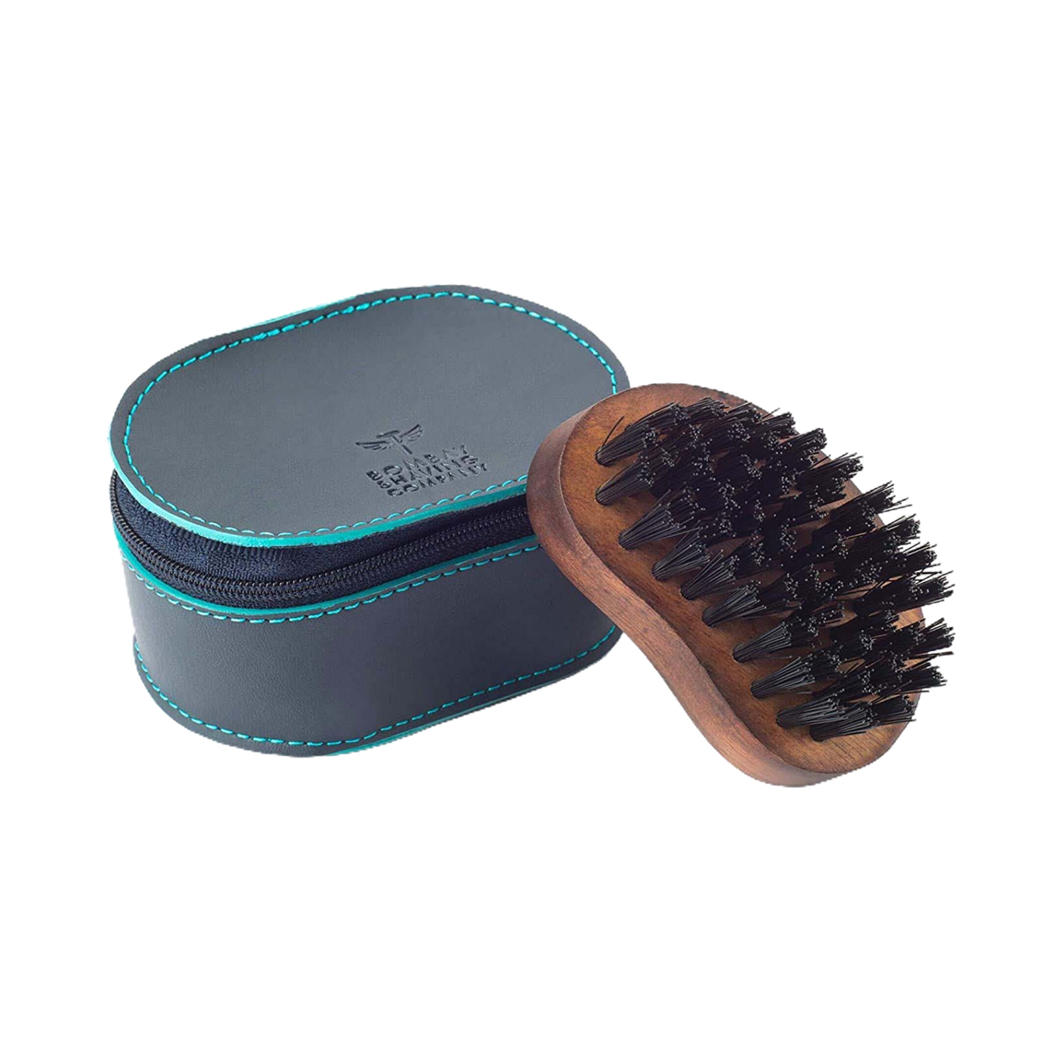 Bombay Shaving Company | Bombay Shaving Company Pocket Size Beard Brush with Faux Leather Pouch