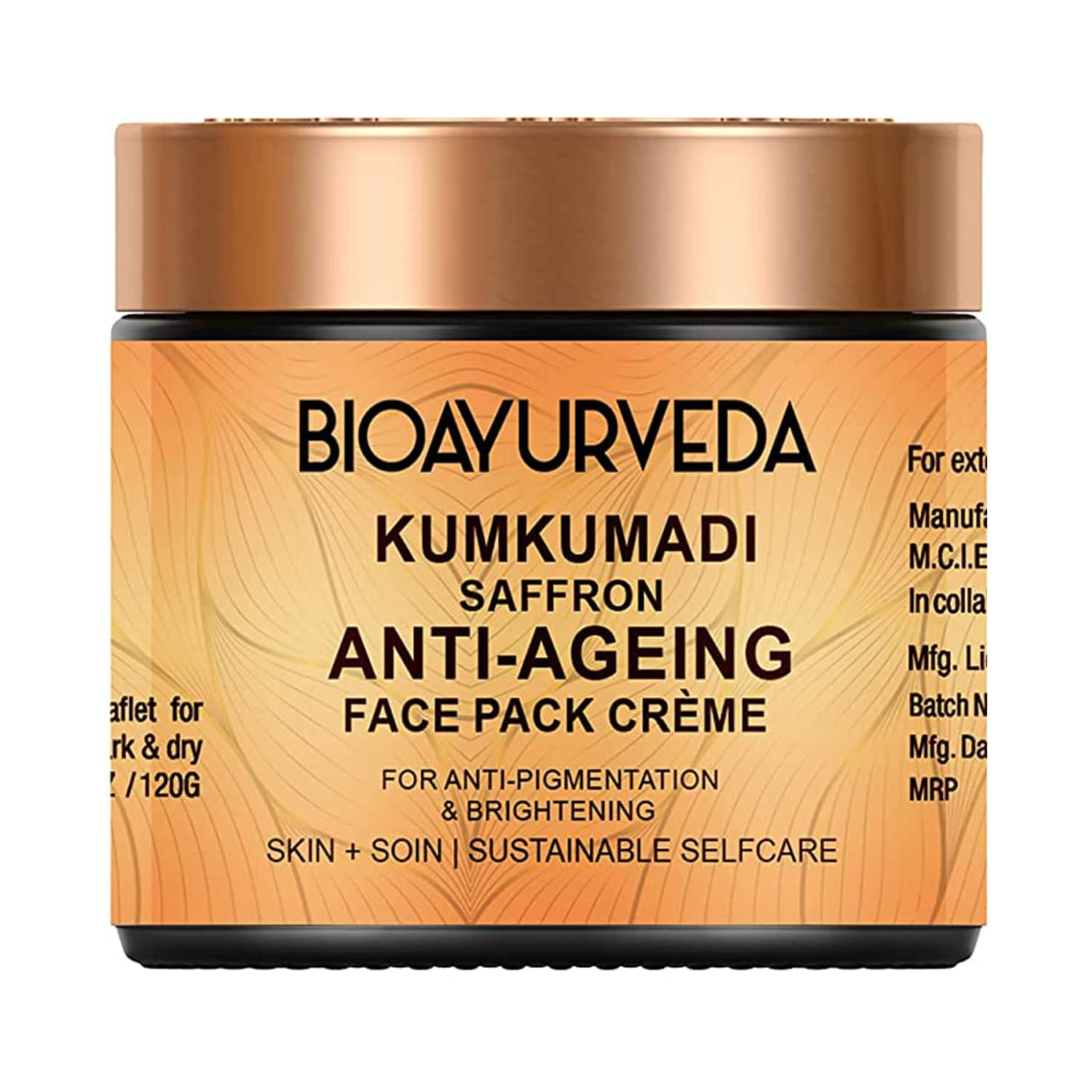 Bioayurveda | Bioayurveda Basics Kumkumadi Saffron Anti-Ageing Face Pack Creme (120g)