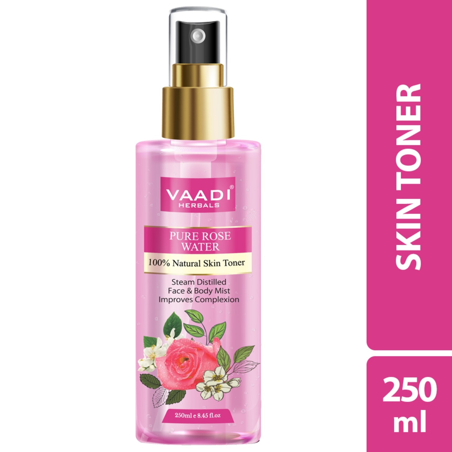 Vaadi Herbals | Vaadi Herbals Pure Rose Water Natural Skin Toner (250ml)