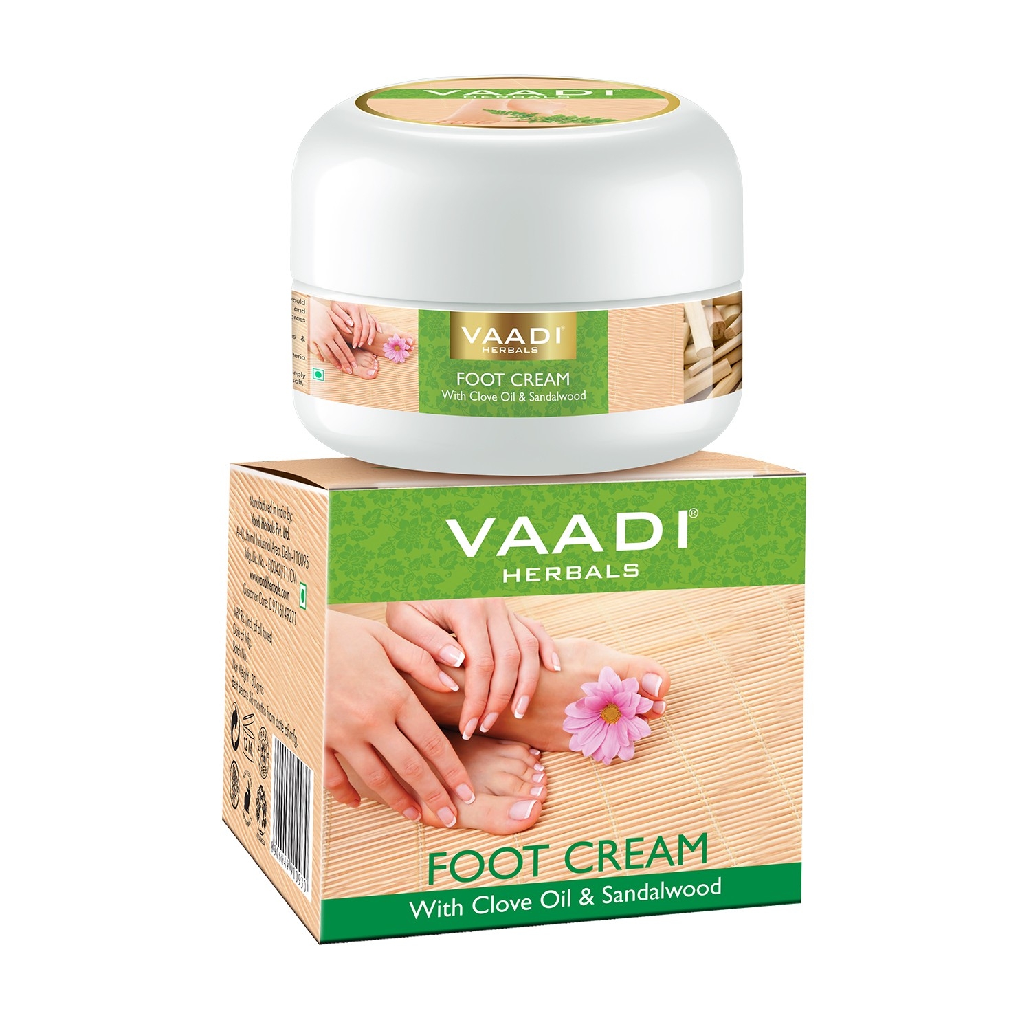 Vaadi Herbals | Vaadi Herbals Clove Oil & Sandalwood Foot Cream (30g)