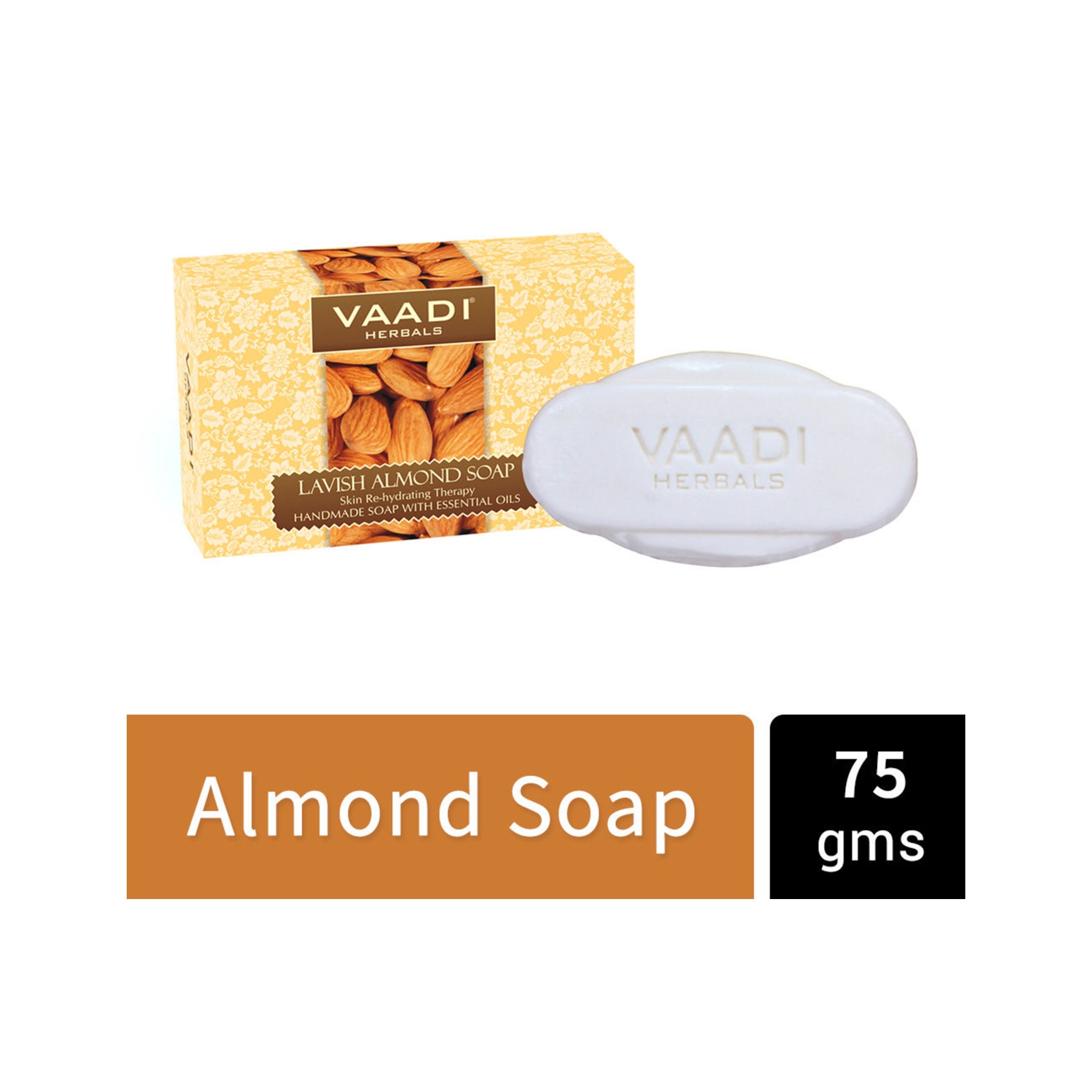 Vaadi Herbals Lavish Almond Handmade Soap (75g)