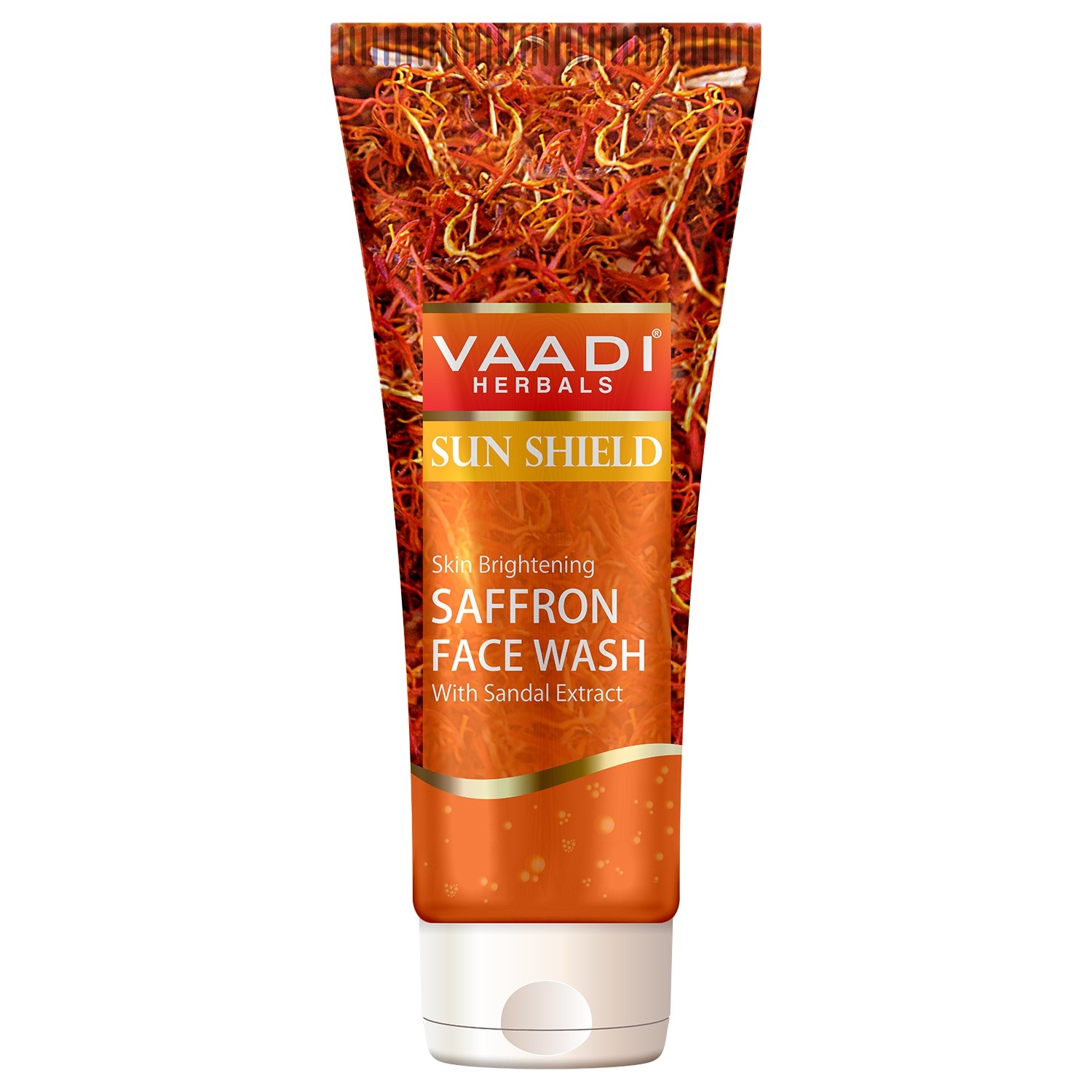 Vaadi Herbals Sun Shield Skin Whitening Saffron Face Wash (60ml)