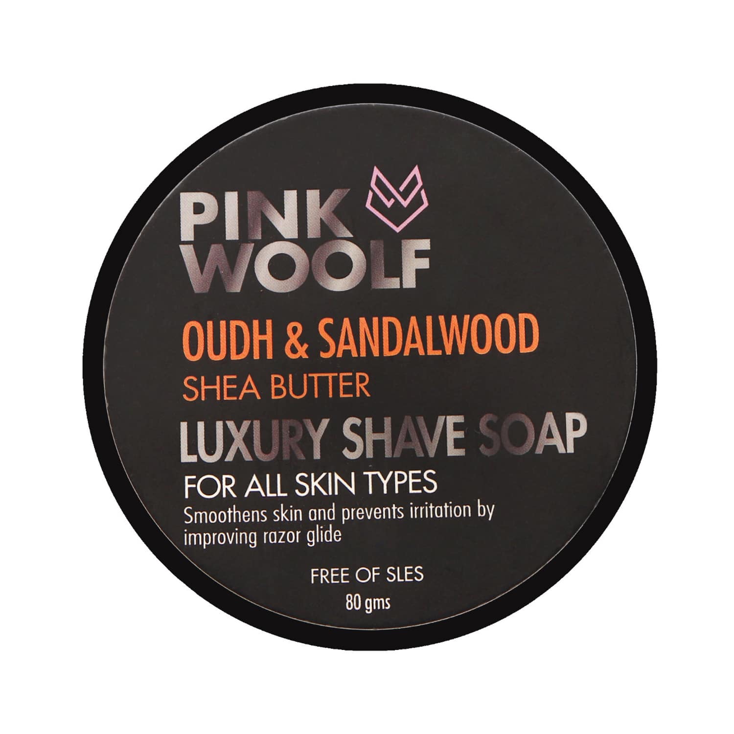 Pink Woolf | Pink Woolf Oudh & Sandalwood Luxury Shaving Soap (50g)