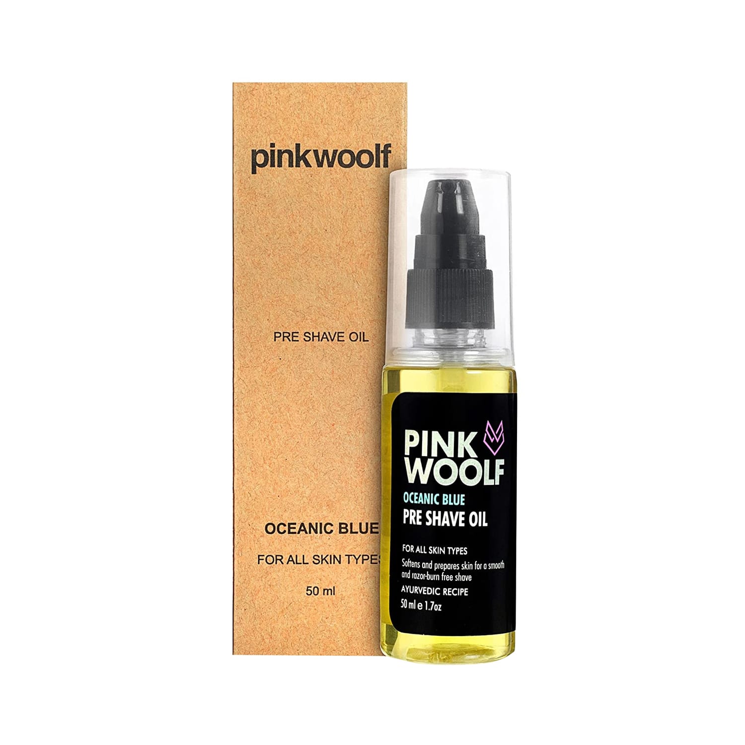 Pink Woolf | Pink Woolf Oceanic Blue Luxury Pre Shave Oil (50ml)