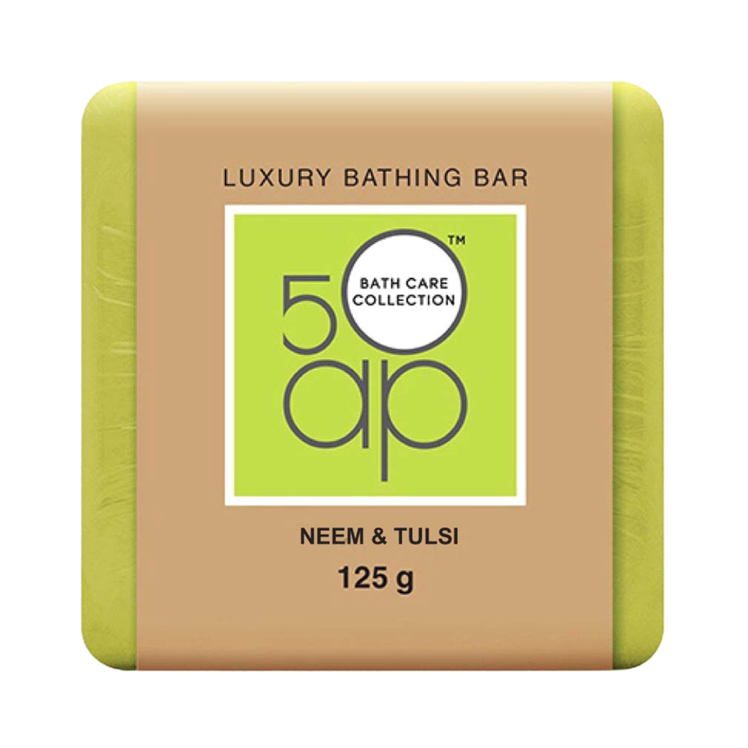 50AP | 50AP Luxury Bathing Bar - Neem & Tulsi (125gm)