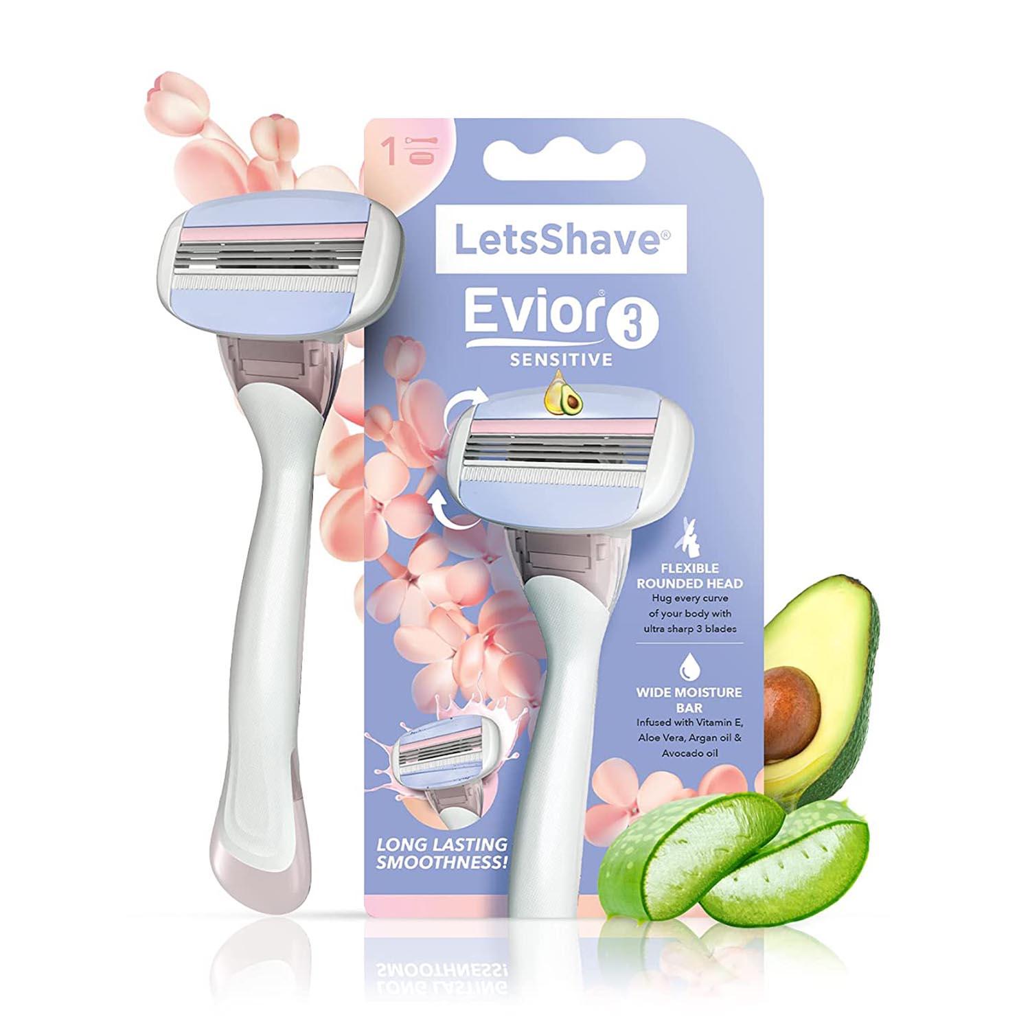 LetsShave | LetsShave Evior 3 Sensitive Shaving Razor (1 Pc)