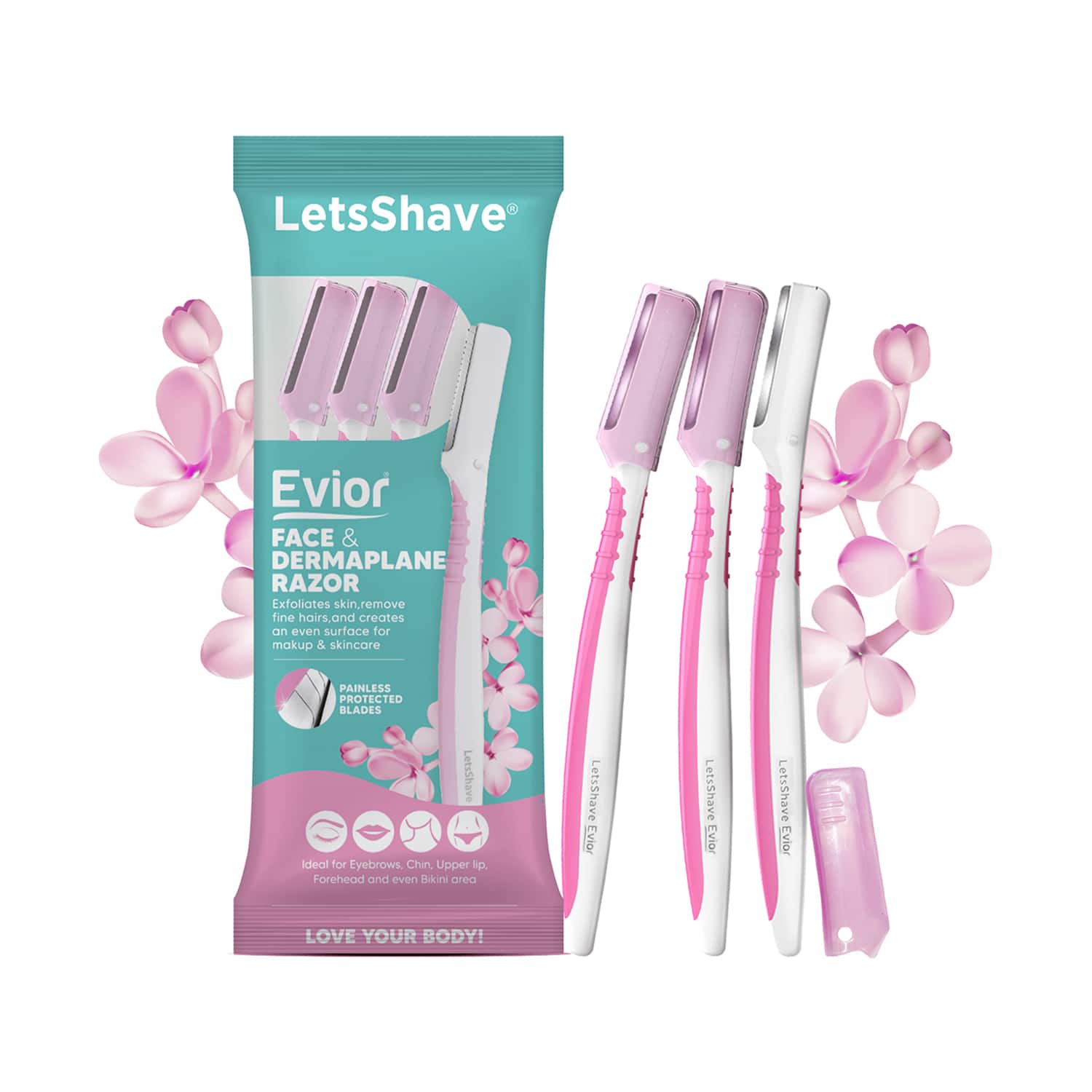 LetsShave | LetsShave Evior Face Razor - (3 Pcs)