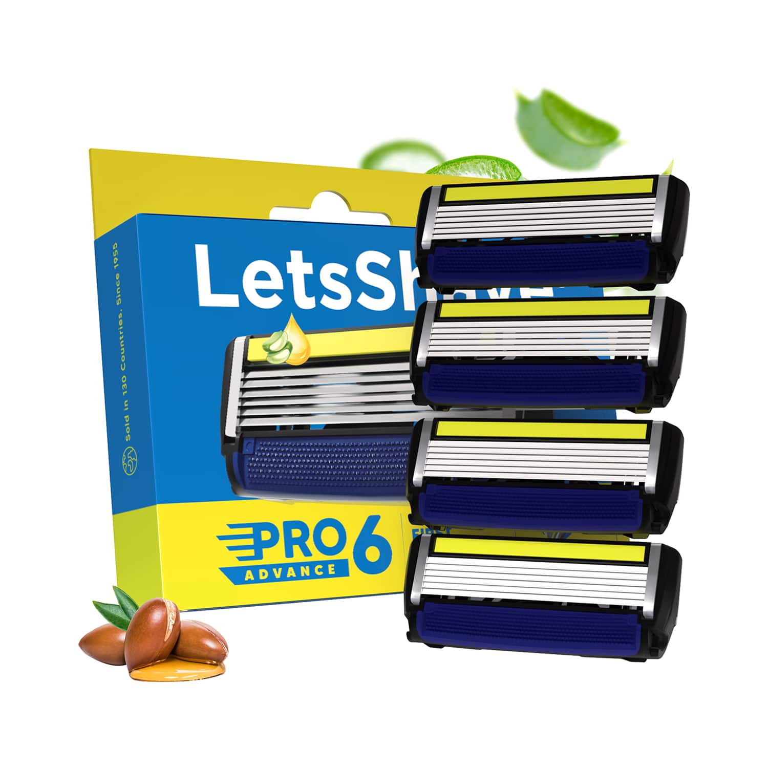 LetsShave | LetsShave Pro 4 Shaving Razor For Men - Black, Grey