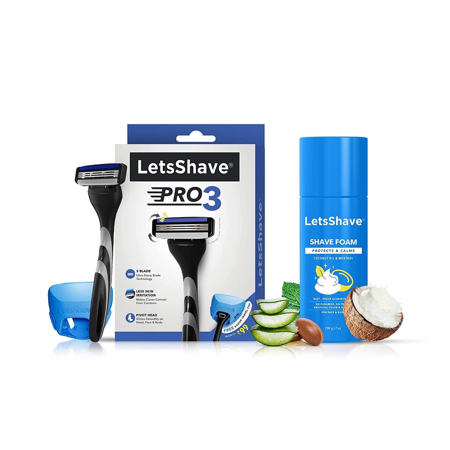LetsShave | LetsShave Pro 3 Razor Kit - (3 Pcs)