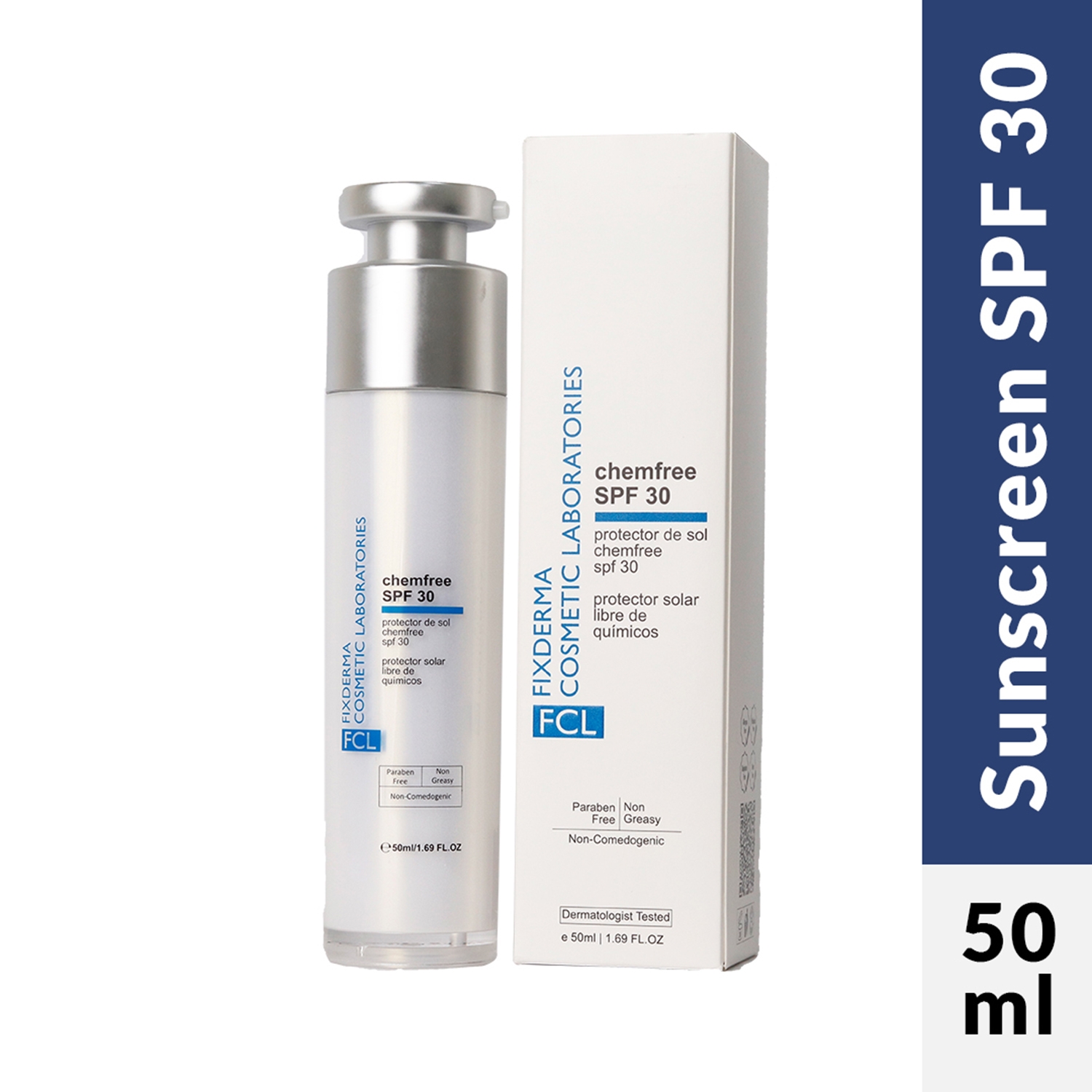Fixderma Cosmetic Laboratories | Fixderma Cosmetic Laboratories Chemfree Sunscreen Lotion (50ml)