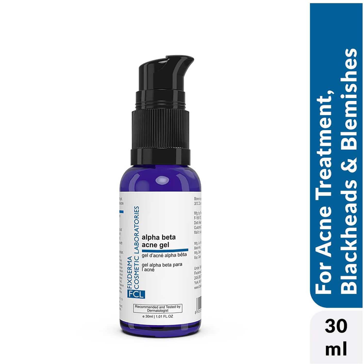 Fixderma Cosmetic Laboratories | Fixderma Cosmetic Laboratories 2% Salicylic Acid + 6% Glycolic Acid Alpha Beta Acne Gel (30ml)
