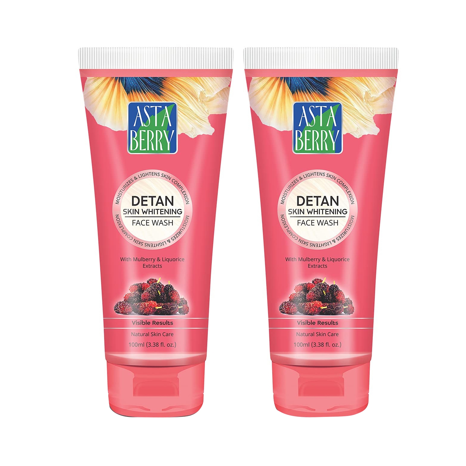 Astaberry | Astaberry Mulberry Detan Skin Whitening Face Wash - (2Pcs)