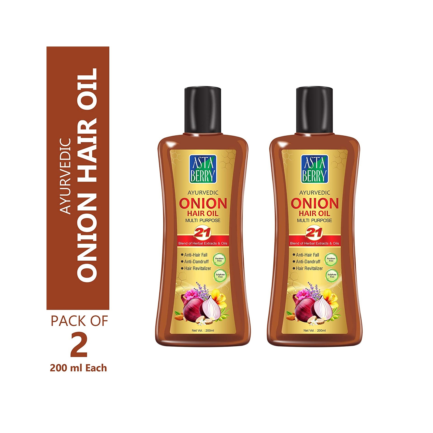Astaberry | Astaberry Onion Hair Oil - (2Pcs)