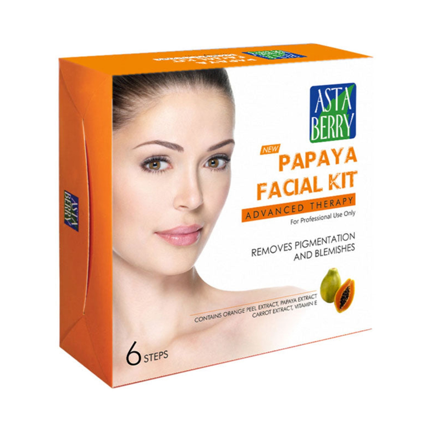 Astaberry | Astaberry Papaya Facial Kit - (6Pcs)