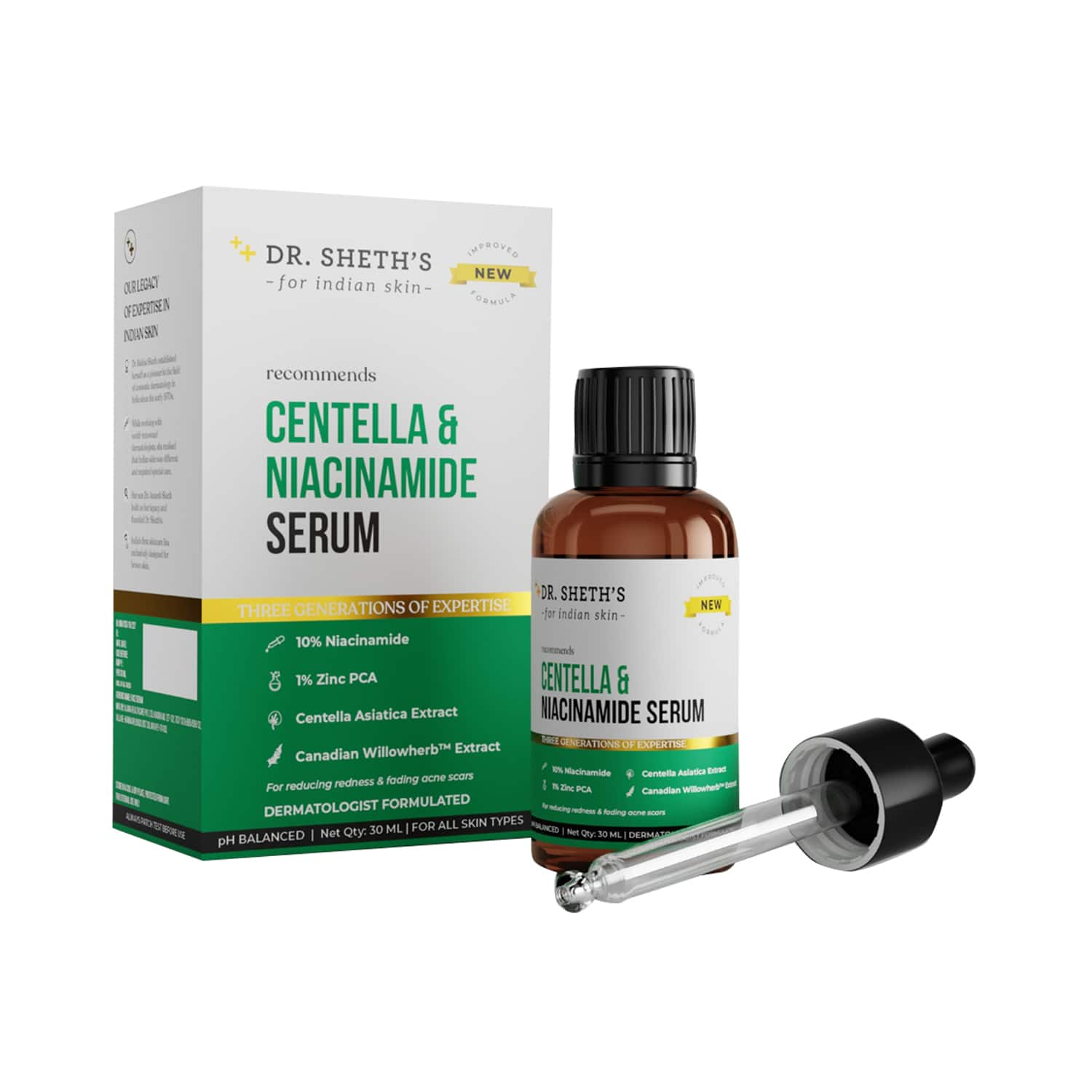 Dr. Sheth's | Dr. Sheth's Centella & Niacinamide Serum (30ml)