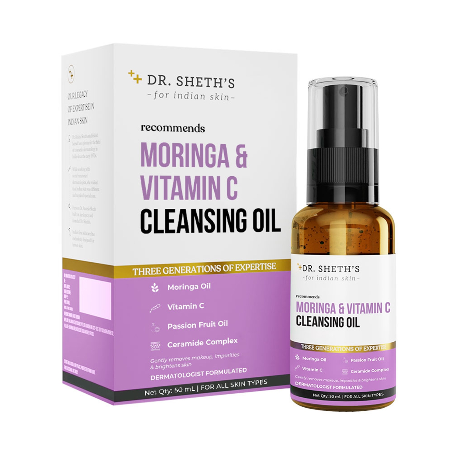 Dr. Sheth's | Dr. Sheth's Moringa & Vitamin C Cleansing Oil (50ml)