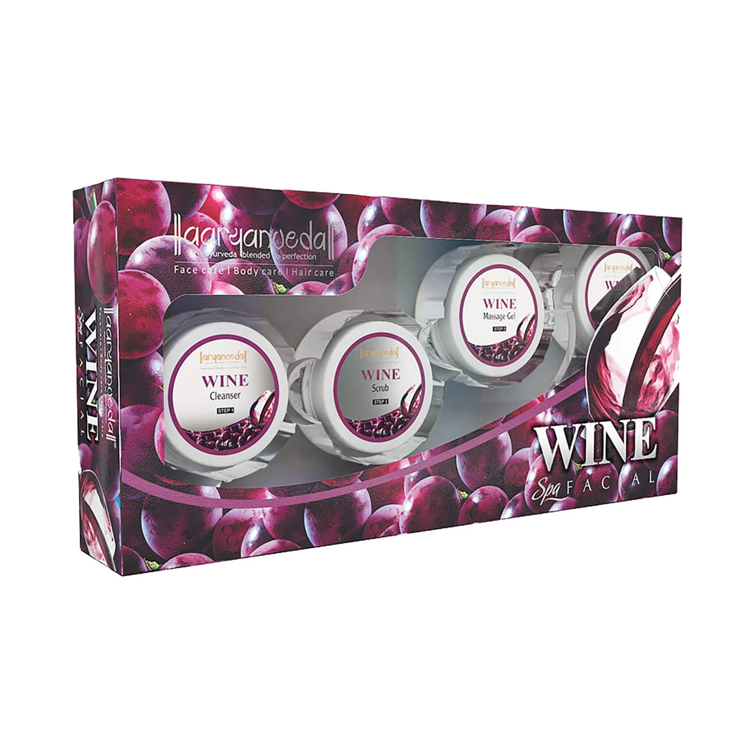 Aryanveda | Aryanveda Wine SPA Facial Kit (210g)