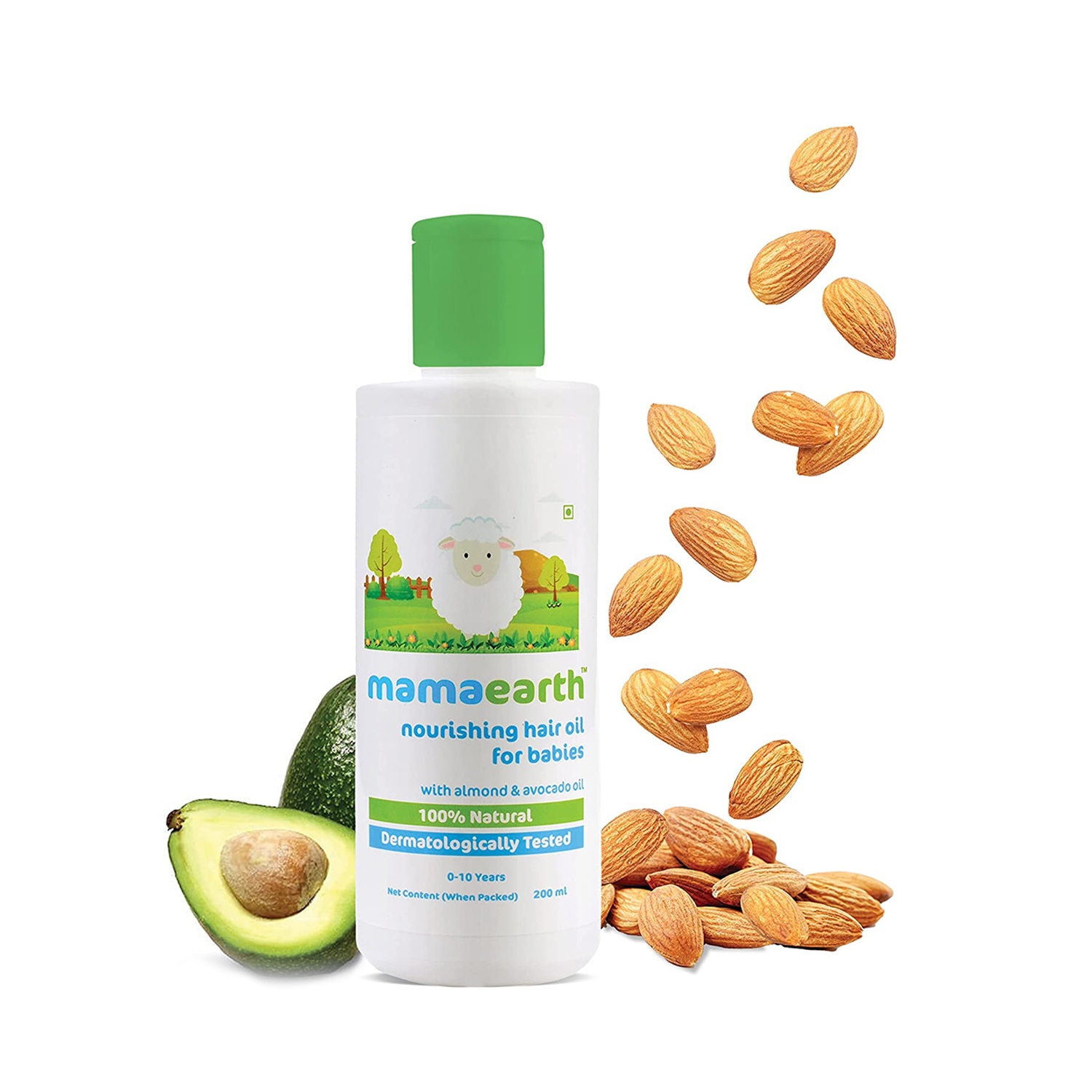 Mamaearth | Mamaearth Nourishing Hair Oil for Babies with Almond & Avocado Oil (200ml)