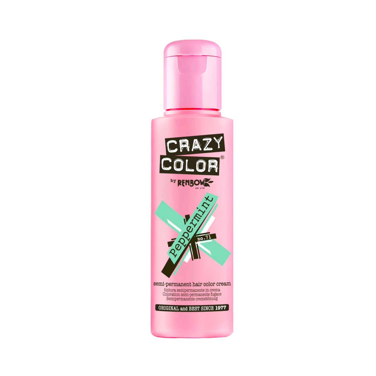 Crazy Color | Crazy Color Semi Permanent Hair Color Cream - 71 Peppermint (100ml)