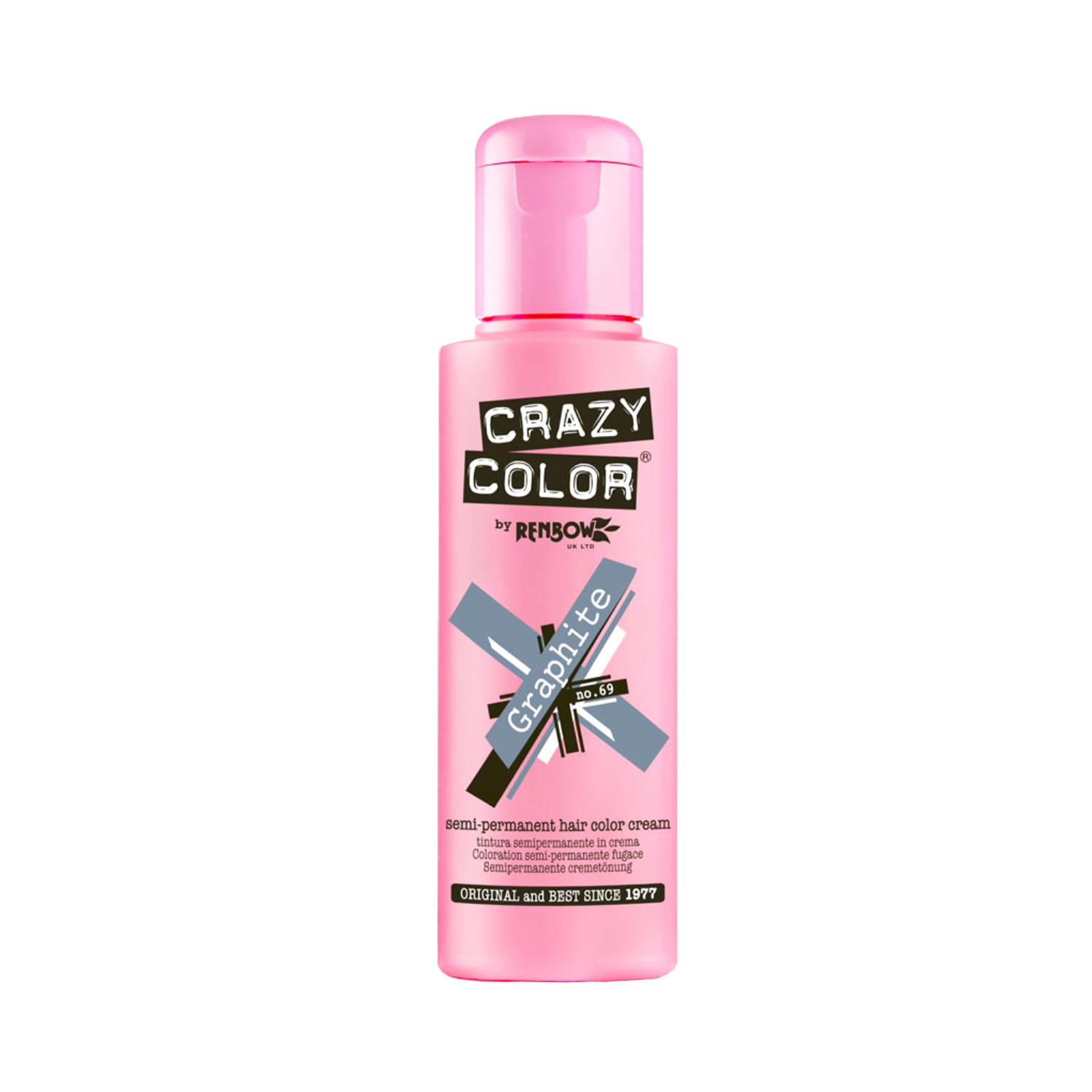 Crazy Color | Crazy Color Semi Permanent Hair Color Cream - 69 Graphite (100ml)