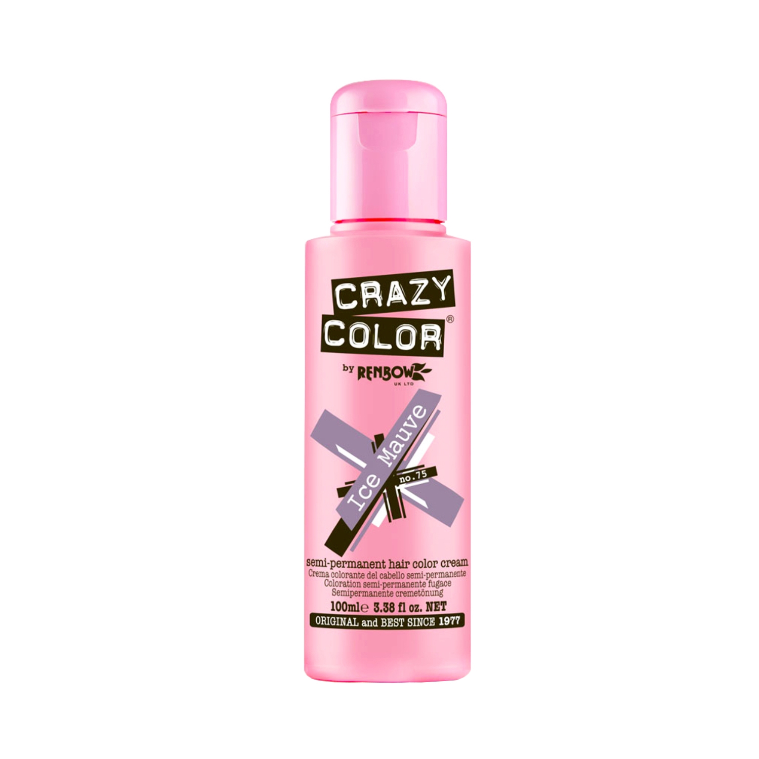 Crazy Color | Crazy Color Semi Permanent Hair Color Cream - 75 Ice Mauve (100ml)