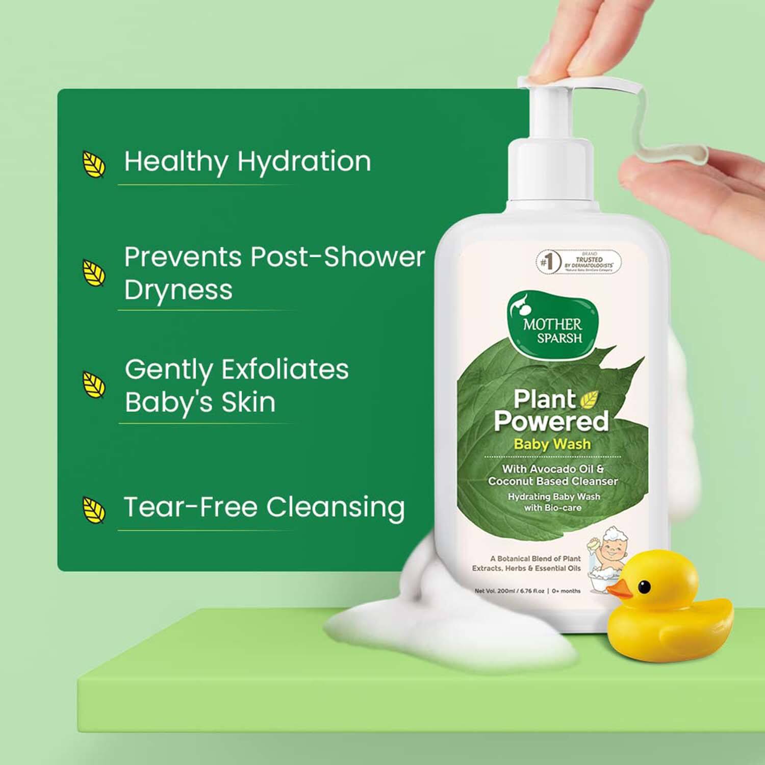 Mother Sparsh Plant Power Natural Baby Wash 200ml