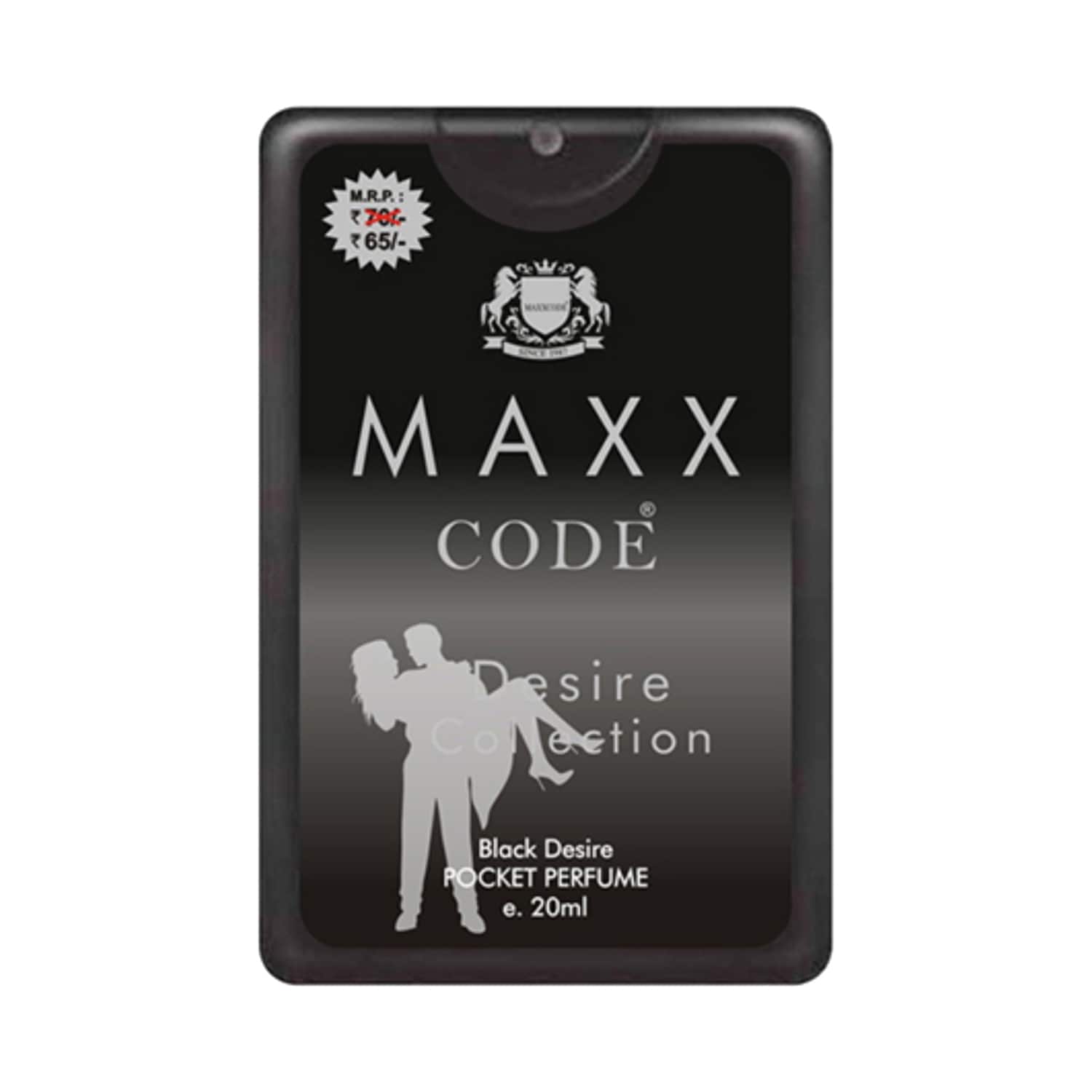 Maxxcode Black Desire Collection Pocket Perfume Spray 20ml