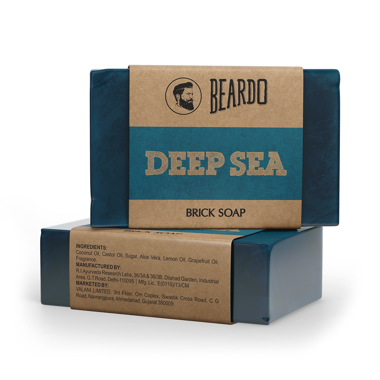 Beardo | Beardo Deep Sea Bathing Brick Soap (125g)