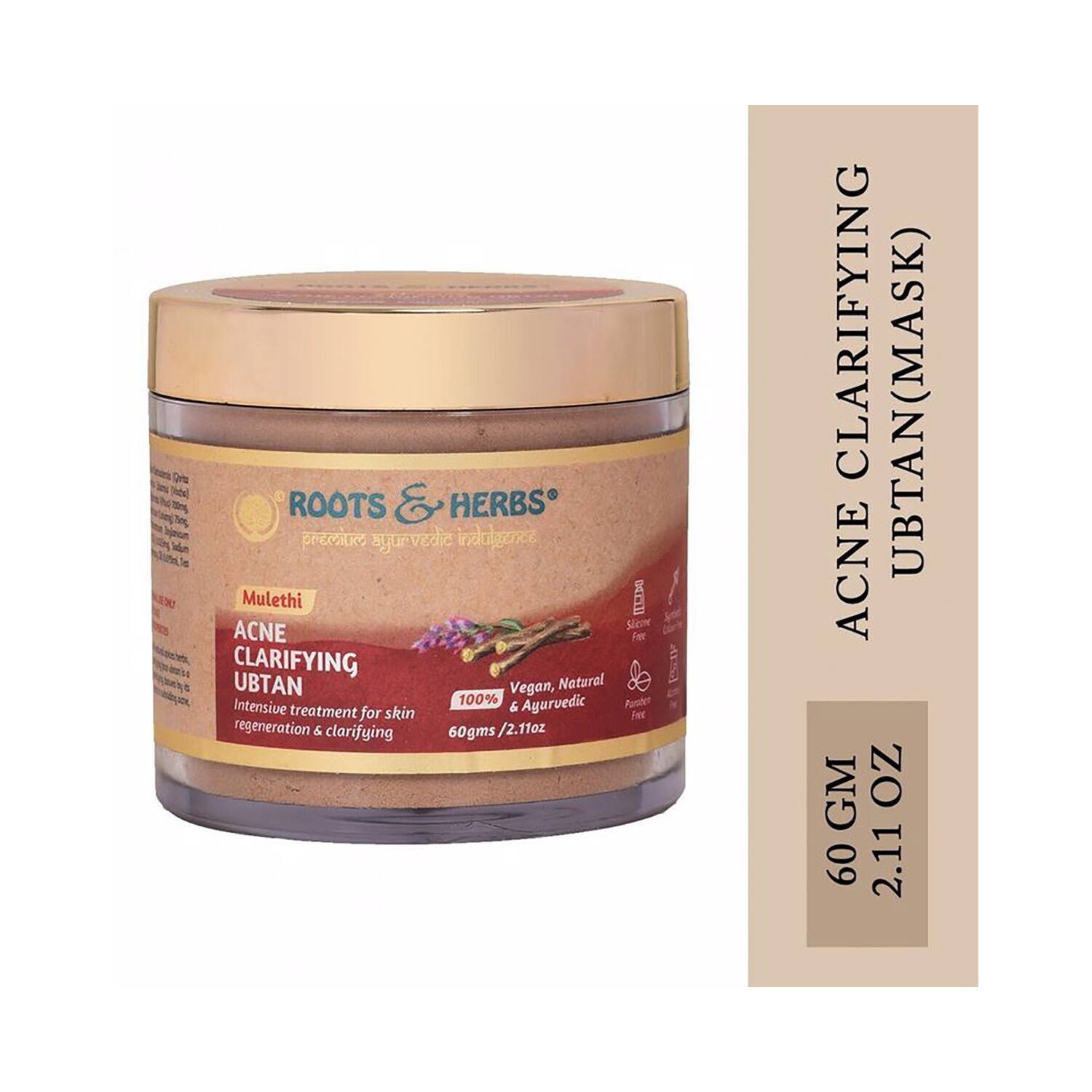 Roots & Herbs | Roots & Herbs Mulethi Acne Clarifying Ubtan (60g)