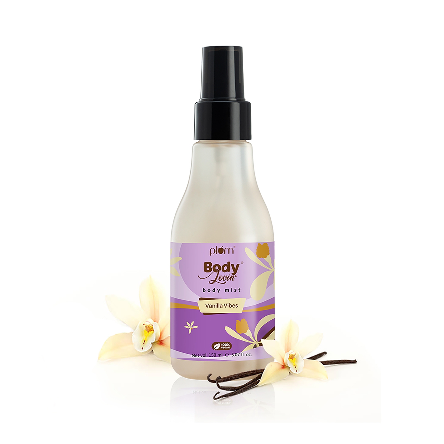 Plum | Plum BodyLovin' Vanilla Vibes Body Mist|Long Lasting Warm Vanilla Fragrance For Women (150ml)