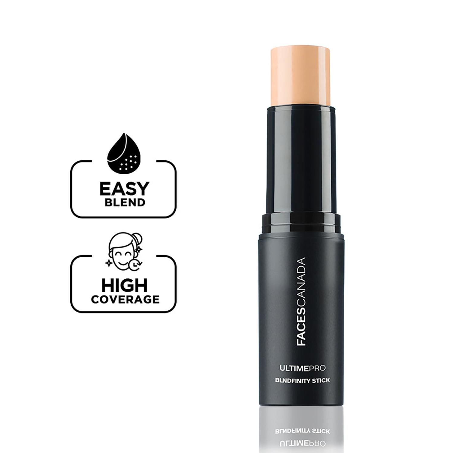Faces Canada | Faces Canada Ultime Pro BlendFinity Stick Foundation - Natural, Creamy Texture (10 g)