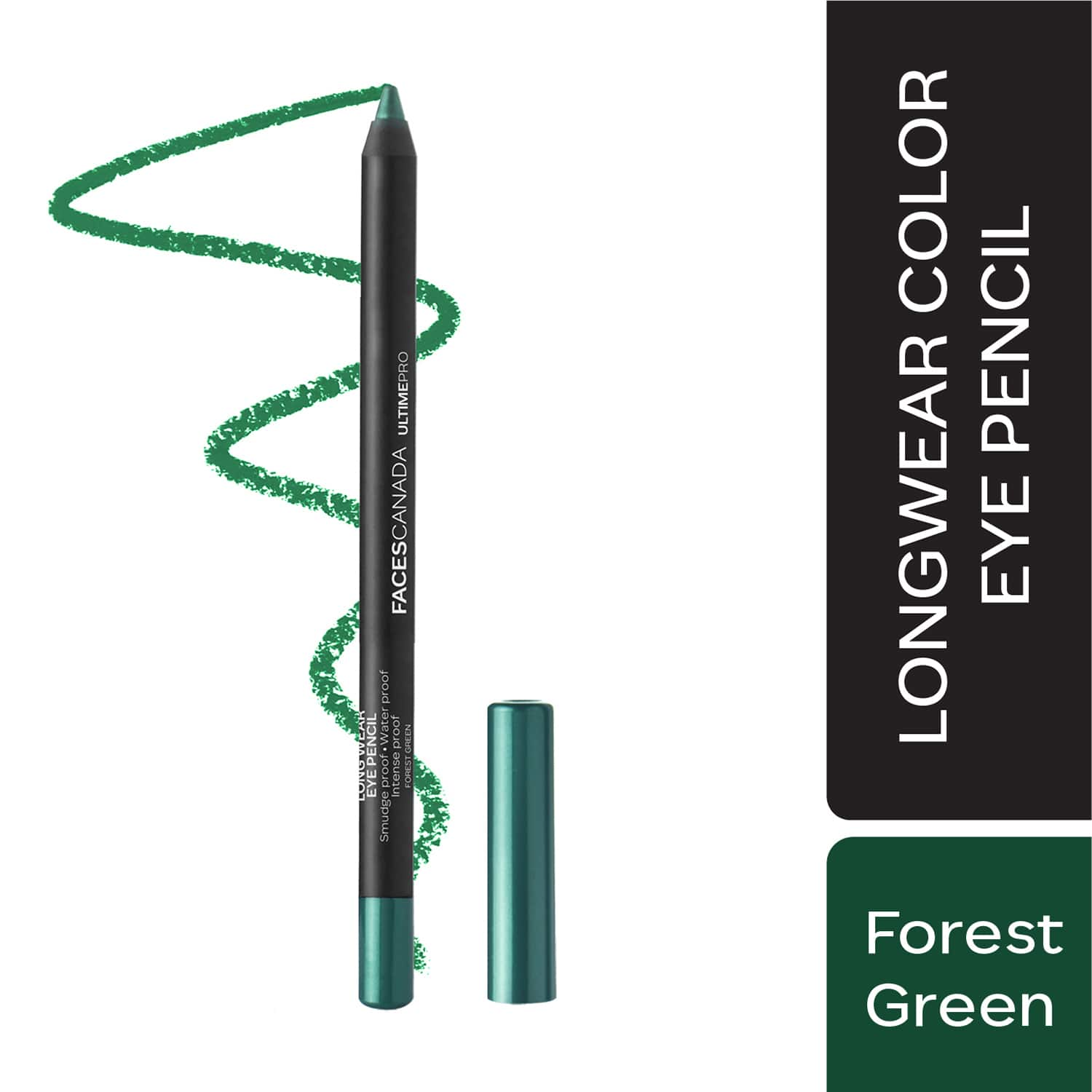 Faces Canada | Faces Canada Ultime Pro Longwear Eye Pencil - Forest Green, 8 Hr Long Stay (1.2 g)