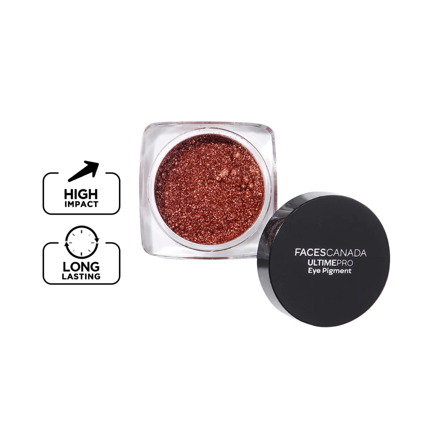 Faces Canada | Faces Canada Ultime Pro Eye Pigment - Copper 03, Shimmery Finish, Long-Lasting (1.8 g)