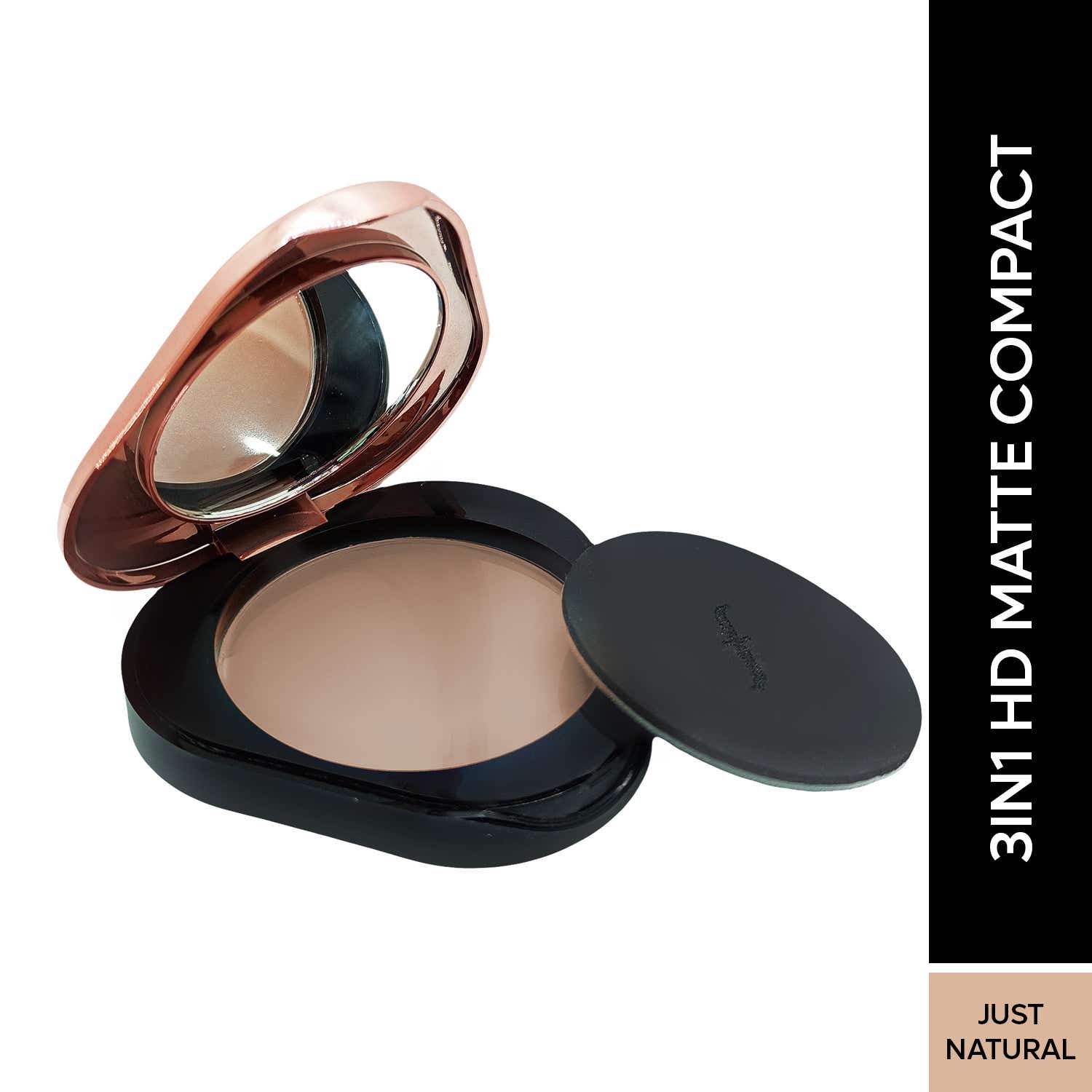 Faces Canada | Faces Canada 3 in 1 HD Matte Compact - Just Natural 02, Compact + Foundation + Hydration (8 g)