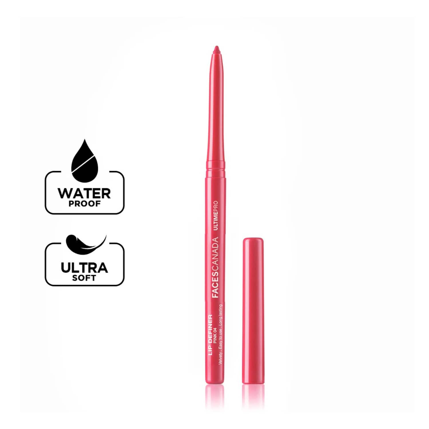 Faces Canada | Faces Canada Ultime Pro Lip Definer - Pink, Extremely Soft & Gliding, Anti-Feathering (0.35 g)