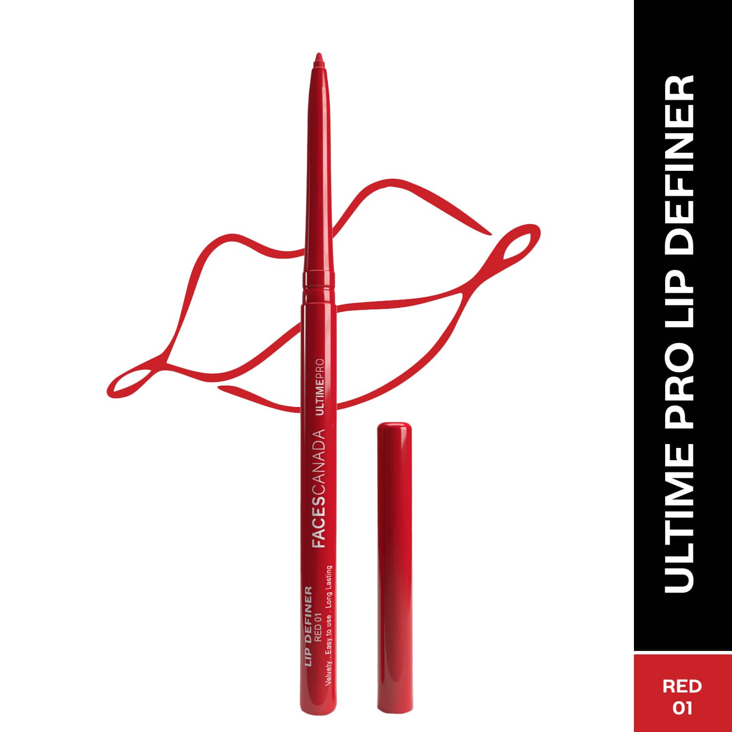 Faces Canada | Faces Canada Ultime Pro Lip Definer Waterproof & Smudgeproof - Red 01 (0.35 g)