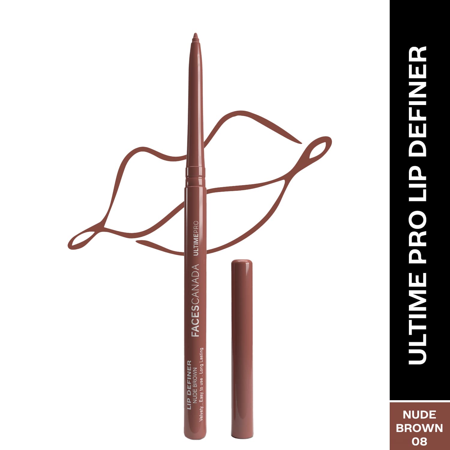 Faces Canada | Faces Canada Ultime Pro Lip Definer Waterproof & Smudgeproof - Nude Brown (0.35 g)