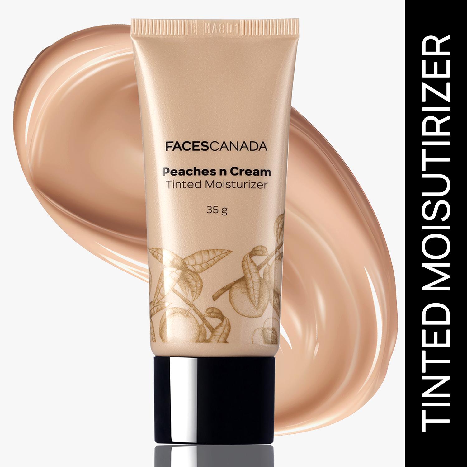 Faces Canada | Faces Canada Peaches N Cream Tinted Moisturizer - Light 01, Non Oily Lightly Tinted BB Cream (35 g)