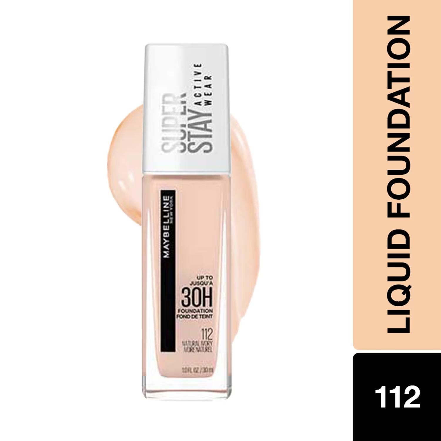Maybelline New York | Maybelline New York Super Stay 24H Full Coverage Liquid Foundation-112 Natural Ivory (30ml)
