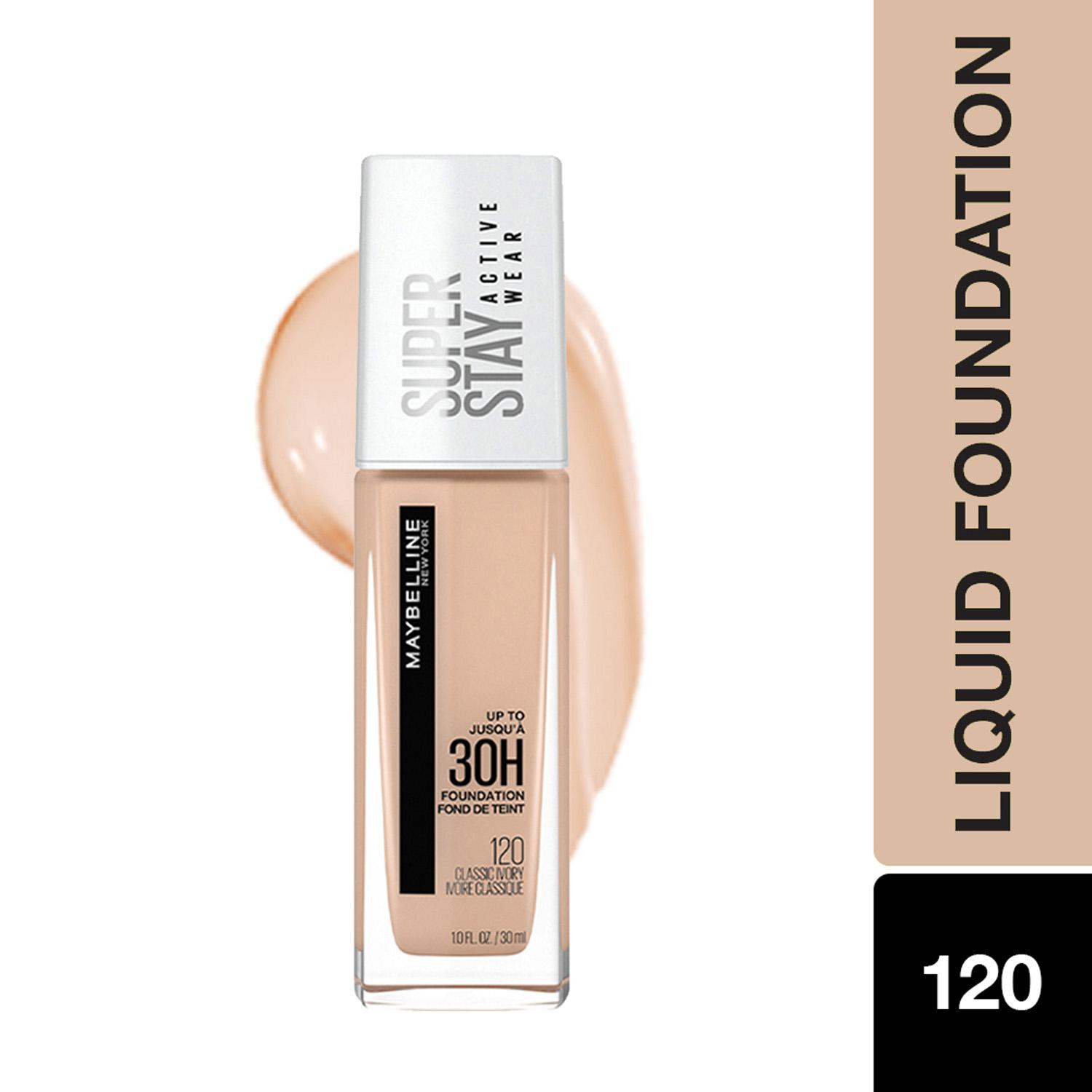 Maybelline New York | Maybelline New York Super Stay 24H Full Coverage Liquid Foundation - 120 Classic Ivory (30ml)