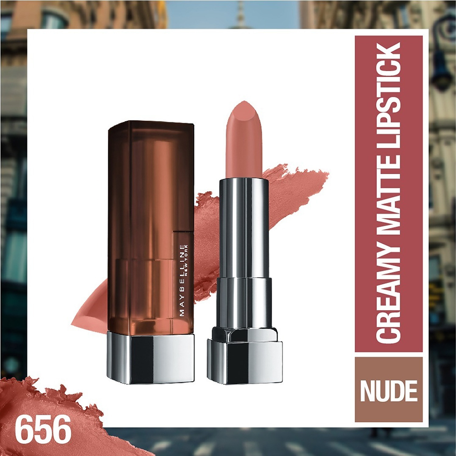 Maybelline New York | Maybelline New York Color Sensational Creamy Matte Lipstick - 656 Clay Crush (3.9g)