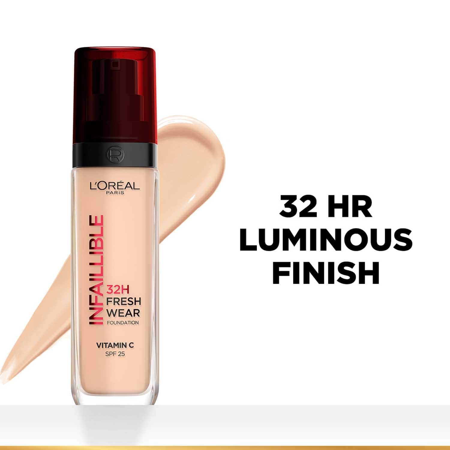 L'Oreal Paris | L'Oreal Paris Infallible 32H Fresh Wear Foundation - 145 Rose Beige (30ml)