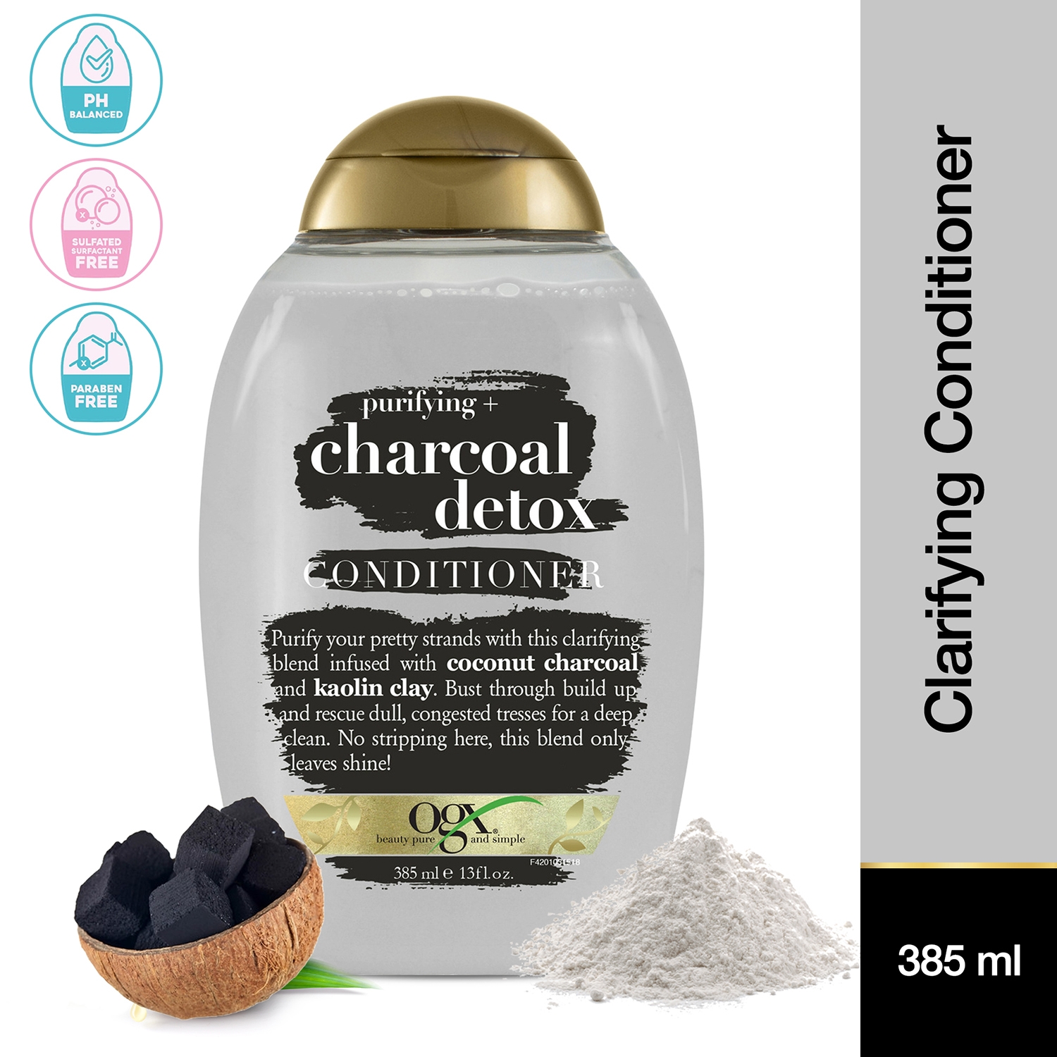 OGX | OGX Purifying Charcoal Detox Conditioner (385ml)