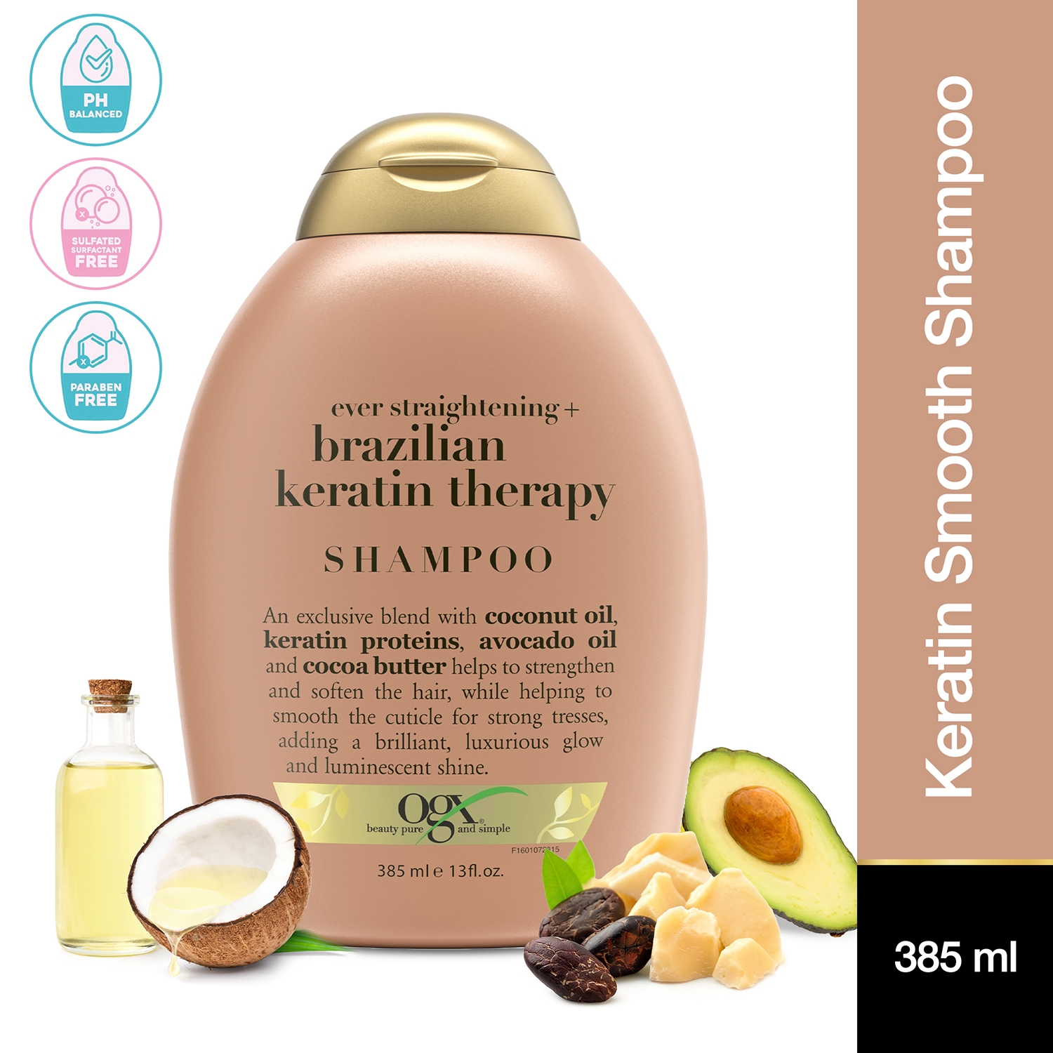 OGX | OGX Ever Straightening Brazilian Keratin Smooth Shampoo (385ml)