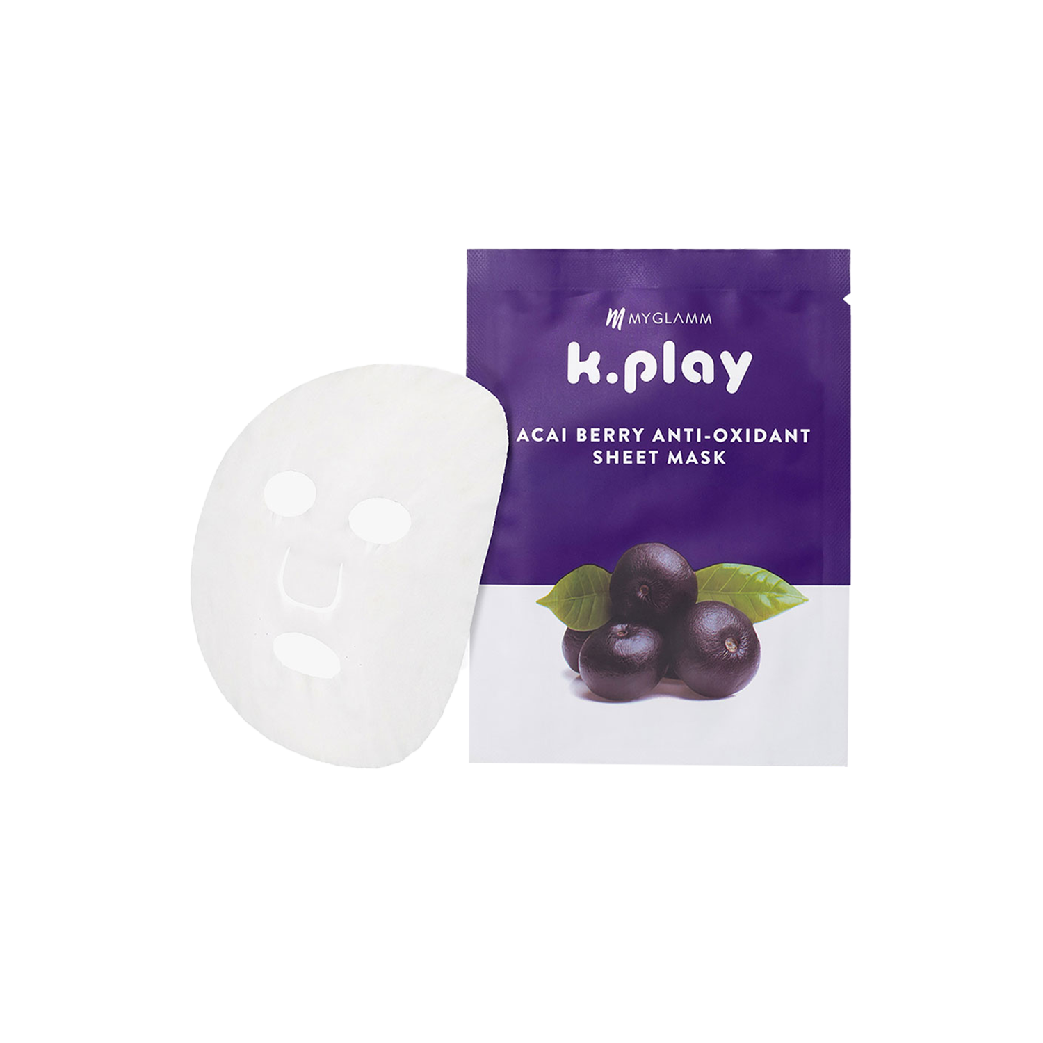 MyGlamm | MyGlamm K.Play Acai Berry Anti-Oxidant Sheet Mask (20ml)