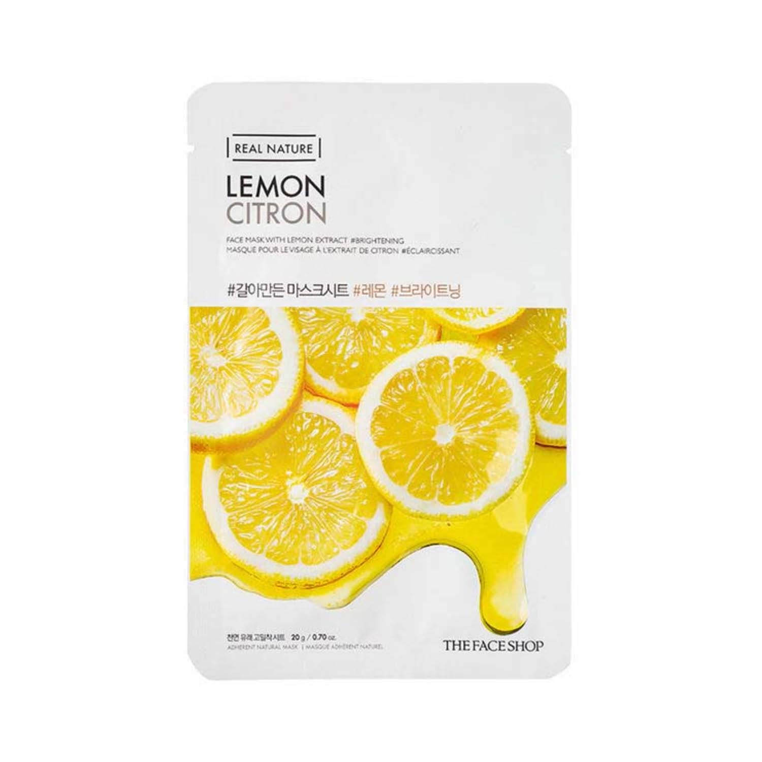 The Face Shop | The Face Shop Real Nature Lemon Face Sheet Mask (20g)