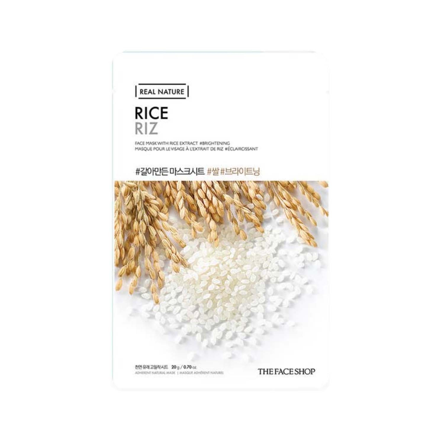 The Face Shop | The Face Shop Real Nature Rice Face Sheet Mask (20g)