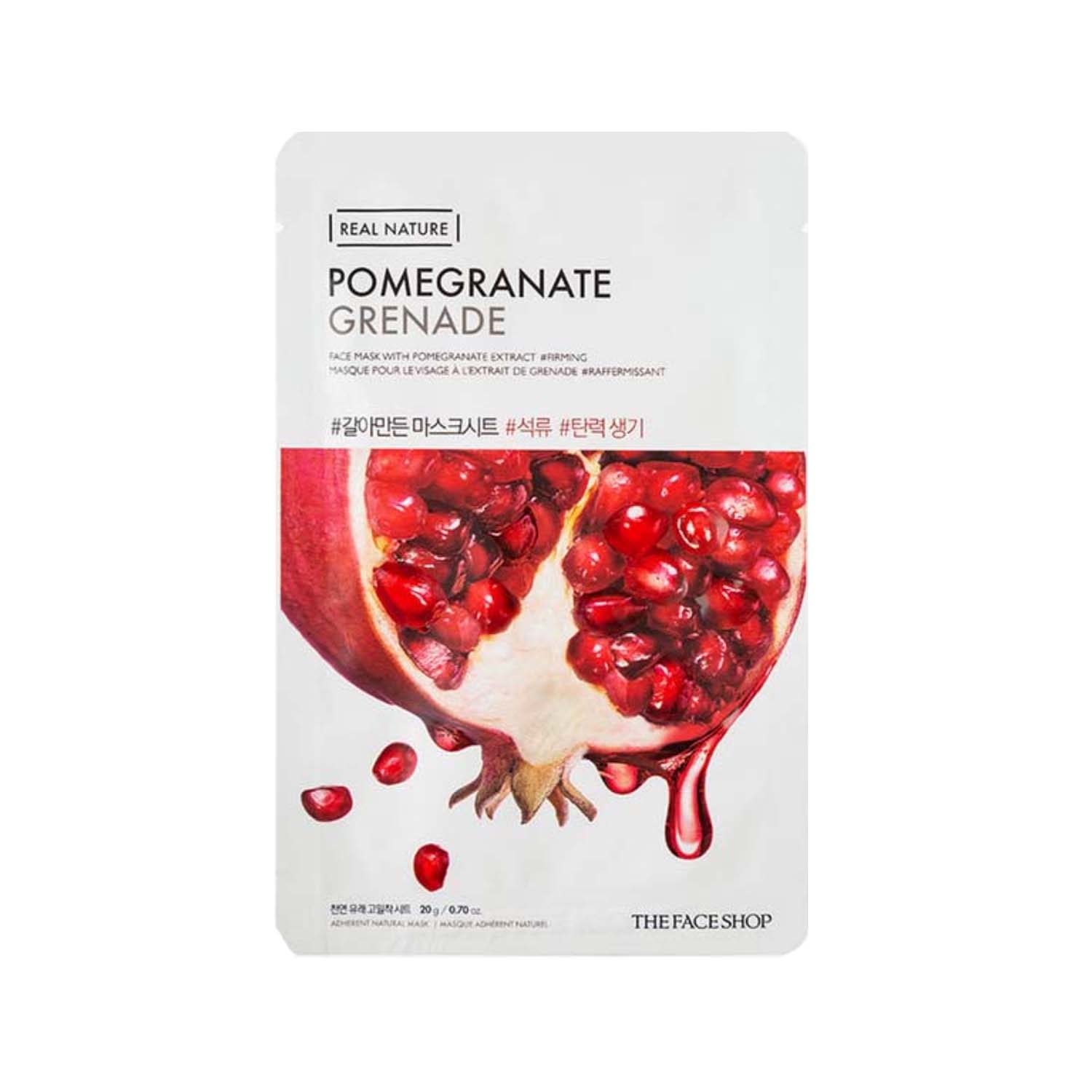 The Face Shop | The Face Shop Real Nature Pomegranate Face Sheet Mask (20g)