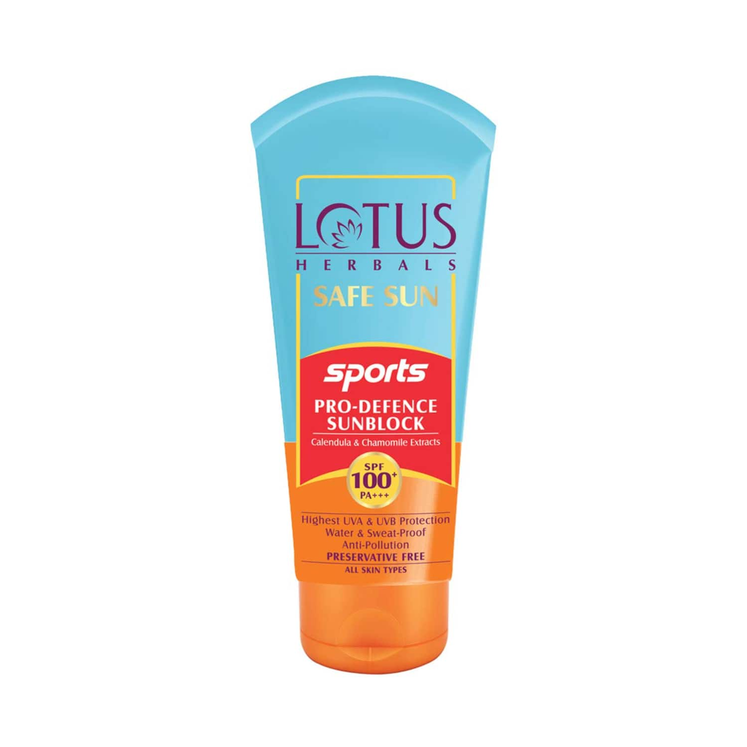 Lotus | Lotus Herbals Safe Sun Sports Pro-Defence Sun Block SPF-100 (40g)