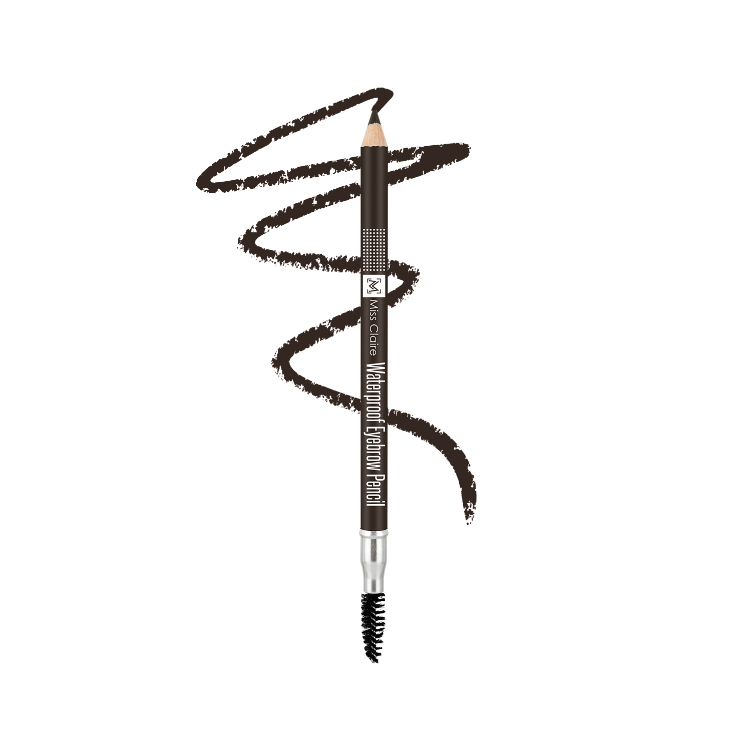 Miss Claire | Miss Claire Waterproof Eyebrow Pencil With Mascara Brush - 02 Dark Brown (1.4g)